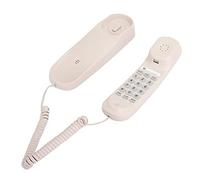 Teléfono de pared Teléfonos fijos para el hogar, teléfonos de pared beige para montaje en mesa para teléfono fijo, teléfono con cable para hotel, habitación de invitados, familia, ascensor, ducha, mes