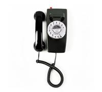 Teléfono doméstico TRIMLINE vintage con cable, teléfono fijo fácil de montar en la pared, teléfono antiguo con esfera giratoria para personas mayores, remarcación de último número, campana fuerte