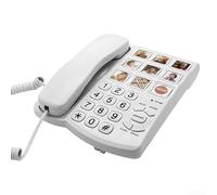 Teléfono fijo centrado en ancianos con soporte visual mejorado e interfaz de usuario