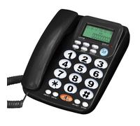 Teléfono fijo con cable con llamador que mejora tu comunicación en casa o en hoteles Teléfono fijo de pantalla grande