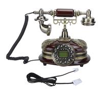 Teléfono fijo con cable, decorativo, de estilo clásico y giratorio, con comunicación estable y silenciosa. Un buen regalo para cumpleaños,
