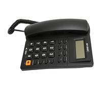 Teléfono Fijo con Cable, Pantalla de Identificación de Llamadas, Función de Silencio Multifunción, Rellamada del último Número, Teléfono con Cable de Interfaz Dual para el Hogar