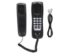 Teléfono fijo con cable y timbre suficientemente potente para usuarios de la tercera edad. Teléfono fijo de pared con función de silencio y botón