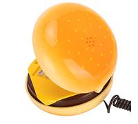 Teléfono Fijo,Teléfono de Casa con Cable, Teléfono de Apariencia Hamburguesa,Teléfono de Moda con Multifunciones,Decoración de Hogar para Fanáticos de Hamburguesa,Regalito Ideal para Familia y Amigos