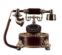 Teléfono Fijo Digital Vintage, clásico Europeo, Retro, con Cable y Auriculares Colgantes para decoración del hogar, Hotel y Oficina.