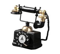 Teléfono fijo genérico - Llamador vintage | Teléfono antiguo | con función Redial Corded Old para Home Hotel | Volumen de timbre ajustable de la numeración con botón pulsador y