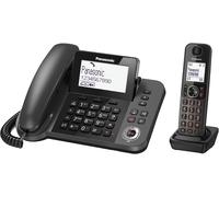 Teléfono Fijo Inalámbrico Digital Con Contestador Panasonic KX-TGF320EXM Negro