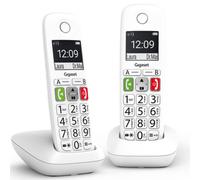 Teléfono fijo inalámbrico Gigaset E290 Duo blanco 300 números - 42 tonos