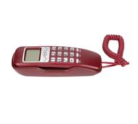 Teléfono fijo ligero, función de rellamada, pantalla LCD, ideal para personas mayores y niños.