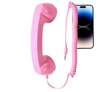 Teléfono fijo retro - Manija del teléfono receptor, accesorio de fotografía receptor, lugar de trabajo, decoración nostálgica del hogar, fiesta temática, accesorio único de estilo vintage, divertida