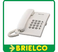 TELEFONO FIJO SOBREMESA CON FUNCIONES BASICAS PANASONIC KX-TS500EX BLANCO BD5223