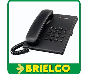 TELEFONO FIJO SOBREMESA CON FUNCIONES BASICAS PANASONIC KX-TS500EX NEGRO BD5222