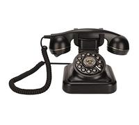 Teléfono Fijo Vintage, Teléfono con Cable de Estilo Clásico, Teléfono de Marcación Rotativa de Moda Antigua, para la Decoración del Hotel de la Estrella del Café de la Oficina del Hogar