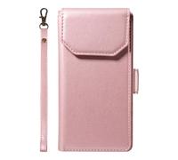 Teléfono Flip Funda Funda tipo cartera compatible con Samsung Galaxy S23 con tarjetero for mujer y hombre. Funda moderna de piel sintética con hebilla lateral y correa de mano, compatible con Galaxy S