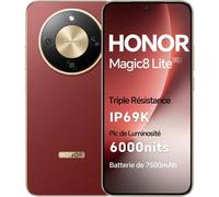Teléfono - HONOR Magic 8 Lite 5G Smartphone, Versión UE, 8GB+256GB, 8GB+512GB, 7500mAh, 6.79 "AMOLED movil, IP68/IP69K, 2,5m Resistente a caidas, 108MP OIS Cámara Al ultra nítida