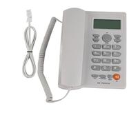 Teléfono, identificador de Llamadas, Llamadas Manos Libres, Sonido Claro, teléfono con Cable con reducción de Ruido, función de Silencio de marcación rápida para el hogar, (Blanca)