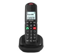 ALCATEL XL685 Duo - Teléfono Fijo inalámbrico DECT Senior Formato XL - Pantalla gráfica de Alta legibilidad - Teclas Grandes - Audio Boost - Manos Libres - Bloqueo de Llamadas - 2 teléfonos - Negro