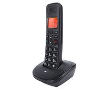 Teléfono inalámbrico compacto negro 400mAh2, LCD de 3 líneas