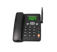 Teléfono Inalámbrico de Escritorio Compatible con GSM 850/1800/1900 MHZ, Tarjeta SIM Dual, Teléfono Fijo 2G con Antena, Radio y Enchufe de la UE