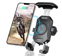 Teléfono Inalámbrico de la Motocicleta Monte USB C 3.0 Cargador de Soporte de Teléfono QI 15W por Cableado/Enchufe a USB Una Base de Manillar de Aluminio de Zócalo para Teléfonos Celulares de 4 "-7"