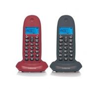 Motorola C1002LB+ Gris+Granate / Teléfonos inalámbricos