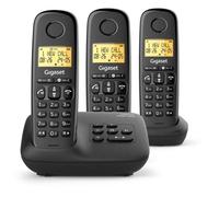 Teléfono inalámbrico DECT Gigaset Basic 100A Trio con contestador digital