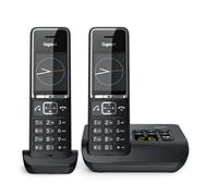 Teléfono Inalámbrico Duo Dect Con Contestador Negro/Plata - COMFORT-550A-DUO-BLK