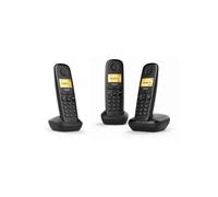 Teléfono inalámbrico - Gigaset - A170 Trio - Negro - 3 auriculares - Pantalla matriz de puntos
