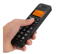 Teléfono inalámbrico M1/M2 400mAh x2, LCD de 3 líneas, Negro