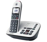 Teléfono inalámbrico Motorola CD5011 Negro Blanco con contestador y pantalla grande