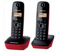 Teléfono inalámbrico Panasonic KX-TG1612 DUO Negro