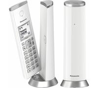Teléfono inalámbrico - PANASONIC - KX-TGK212SP - ID de llamada - DECT - Blanco