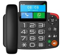 Teléfono Inalámbrico para Tarjeta SIM MM42D (Negro) - MAXCOM