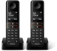 Philips D4702B/34 teléfono Teléfono DECT Identificador de llamadas Negro