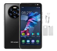 Teléfono Inteligente Desbloqueado, LANDVO Mate40 Pro 5.45in HD Teléfono Celular Desbloqueado de Pantalla Completa, MTK6572 CPU de Doble núcleo para Android 6.0, 1+8G(Negro)