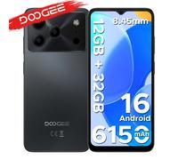 Teléfono inteligente DOOGEE NOTE56 Lite, Android, batería de 6150 mAh, 12 GB de RAM (3+9), 32 GB de ROM, pantalla HD+ de 6,56 pulgadas, 90 Hz, cámara principal de 8 MP, teléfono móvil con desbloqueo 3