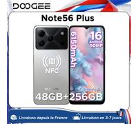 Teléfono Inteligente DOOGEE Note56 Plus, Android 16, 48 GB + 256 GB, Batería Grande de 6150 mAh, Pantalla de 6.56'' y 90 Hz, UNISOC T7225, Cámara de 50 MP, NFC 6GB 256GB PLAIN