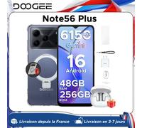 Teléfono Inteligente DOOGEE Note56 Plus VIP, Batería de 6150 mAh, Pantalla de 6.56'' y 90 Hz, 48 GB + 256 GB, Android 16, Compatible con Widevine L1 GREEN ONLY