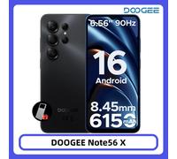DOOGEE Note 56 VIP Edition, último smartphone Android, batería de 16 pulgadas y 6150mAh, 24GB de RAM (3 + 21), 64GB de ROM, teléfono móvil. NO TWS Plain