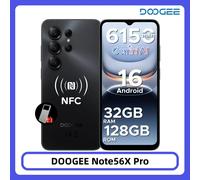 Versión Global DOOGEE Note 56 VIP Smartphone Android 16 Batería Grande de 6150mAh Pantalla de 6.56'' 24GB 64GB Cámara de 8MP Teléfono Móvil PLAIN