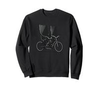 Teléfono inteligente genial con bicicleta tándem para un look divertido de verano Sudadera