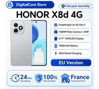 Teléfono Inteligente HONOR X8d Snapdragon 6s 4G Gen 2 Pantalla AMOLED de 6.77" Batería de 7000mAh Carga súper rápida de 45W Cámara principal de alta definición de 108MP IP65 Versión EU Velvet Grey