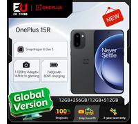 Teléfono Inteligente OnePlus 15R (Versión Global) 5G, 12GB + 256GB, 12GB + 512GB, Snapdragon 8 Gen 5, 7400 mAh, Pantalla de 165Hz, IP69, Negro Charcoal Black