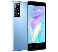 Teléfono Inteligente para Android6.0 512MB + 4GB Teléfono Celular Desbloqueado Sim 5in 3200mAh Teléfono Desbloqueado Face ID + Fingerprint gsm 3G Smartphones Teléfono R para (Blue, One Size)