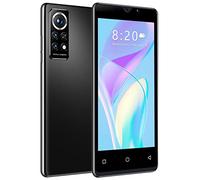 Teléfono Inteligente para Android6.0 512MB + 4GB Teléfono Celular Desbloqueado Sim 5in 3200mAh Teléfono Desbloqueado Face ID + Fingerprint gsm 3G Smartphones Teléfono R para (Black, One Size)