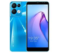 Teléfono Inteligente para La Cama Rino8Pro 5.7 Pulgadas Desbloqueo Facial Pantalla Android Smartphone 1G + ROM 4G Teléfono Celular R Coche (Blue, 美规（US）)
