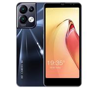 Teléfono Inteligente para La Cama Rino8Pro 5.7 Pulgadas Desbloqueo Facial Pantalla Android Smartphone 1G + ROM 4G Teléfono Celular R Coche (Black, 美规（US）)