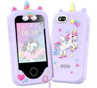 Teléfono inteligente para niñas, regalos de cumpleaños de Navidad para niñas de 3 a 10 años, teléfono celular, pantalla táctil de 2.8 pulgadas, teléfono de juguete de aprendizaje para niños pequeños