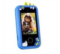 Teléfono inteligente para niños con pantalla táctil, juguete de aprendizaje, cámara dual HD, música celular