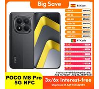 Teléfono Móvil Xiaomi POCO M8 Pro 5G Smartphone Versión Global, 8GB+256GB | 12GB+512GB, Snapdragon® 7s Gen 4, Pantalla AMOLED CrystalRes de 6.83", Batería de 6500 mAh, NFC, Bluetooth 5.4, IP66/IP68,